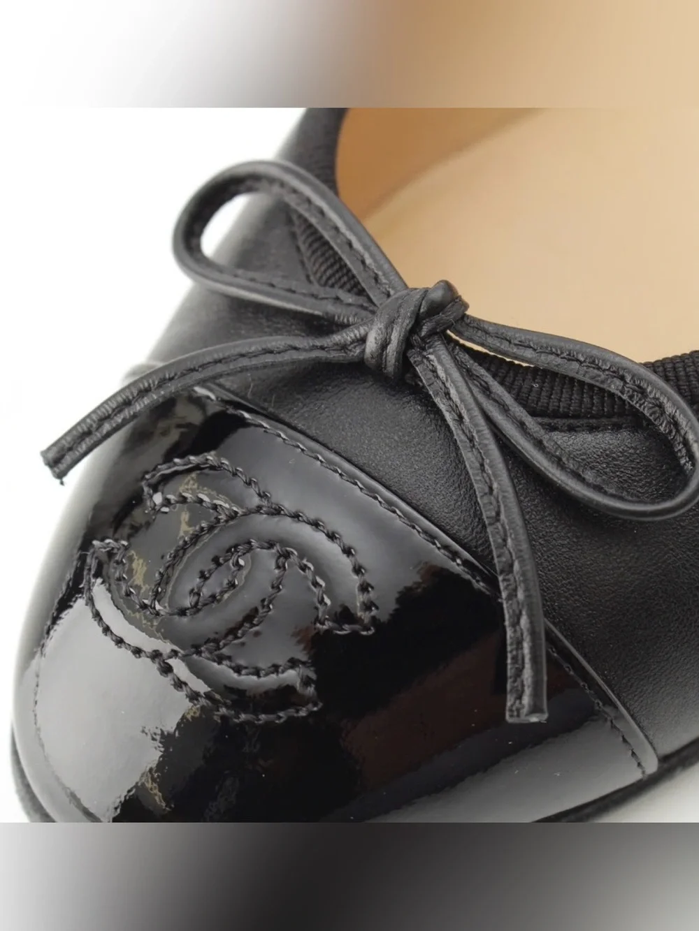 CHANEL lambskin patent